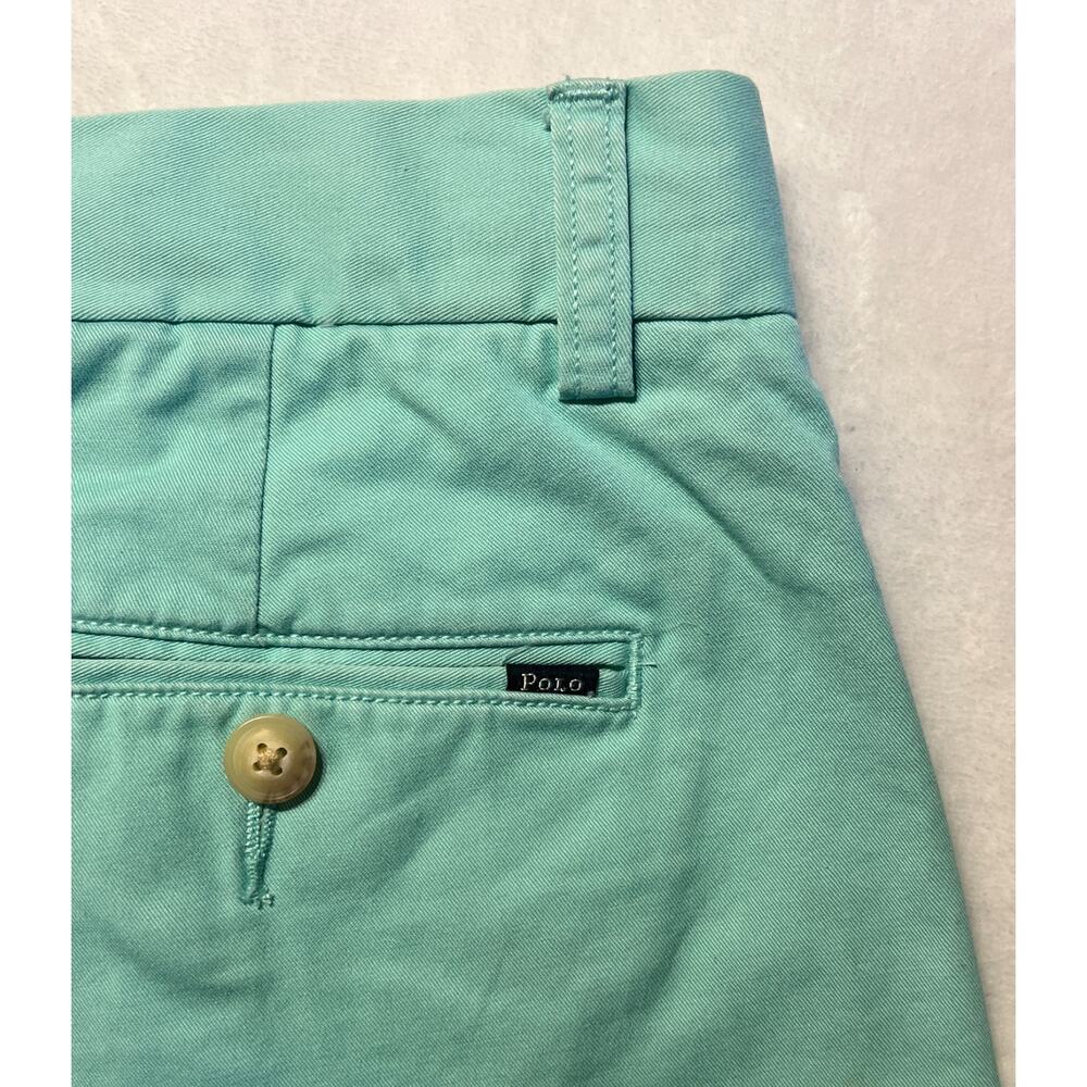Polo Ralph Lauren Mens 30 x 6" Teal Blue Green Cotton Shorts Stretch Classic Fit - Picture 4 of 10